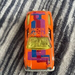 Vintage Hot Wheels 1977 AMC Packin' Pacer Wagon Orange Goldwalls GW HK
